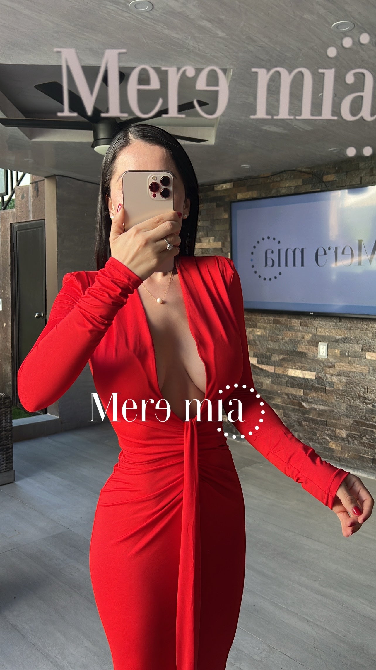 Vestido rojo v ml