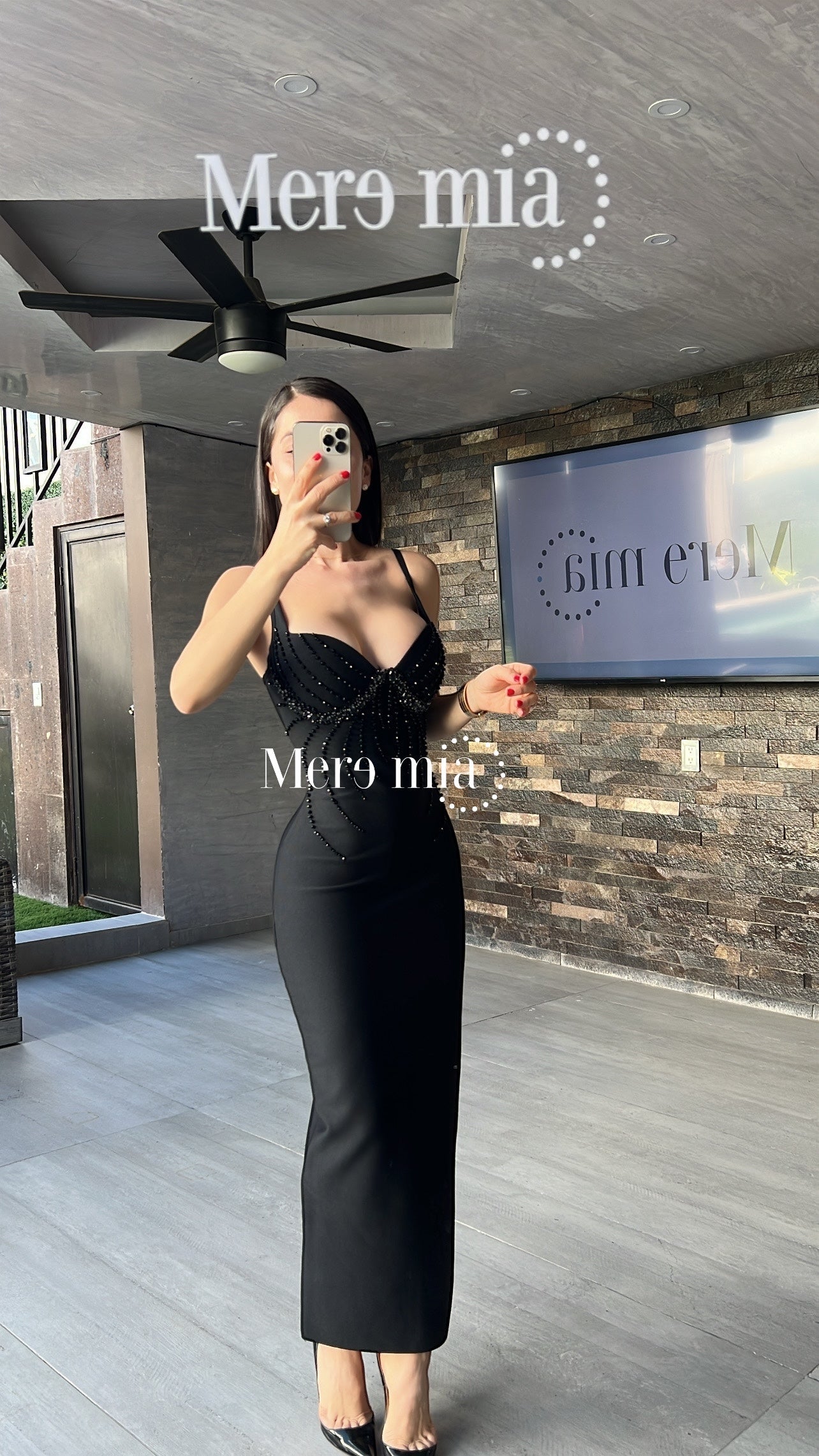 Vestido lent copas