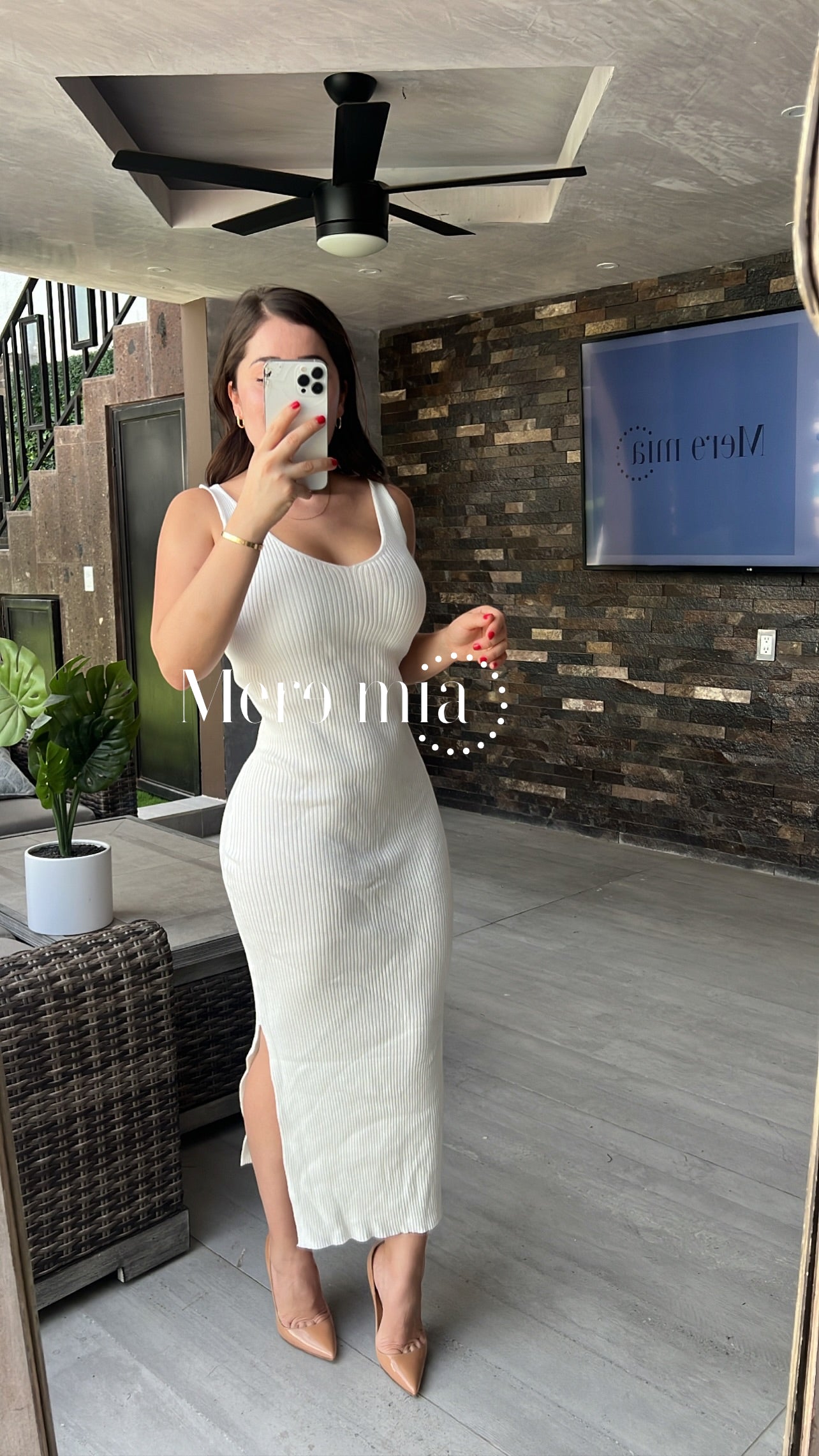 Vestido blanco tirantes