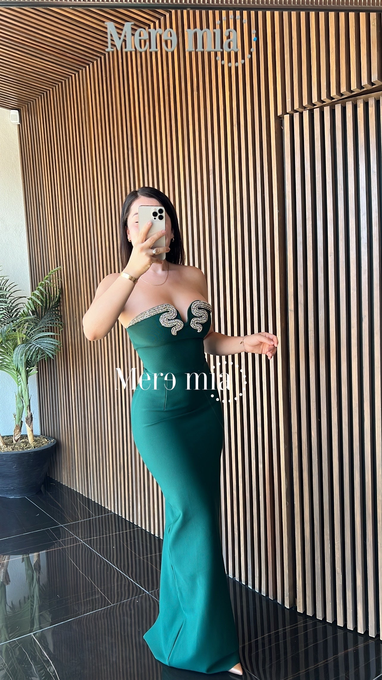 Vestido verde vib strapp