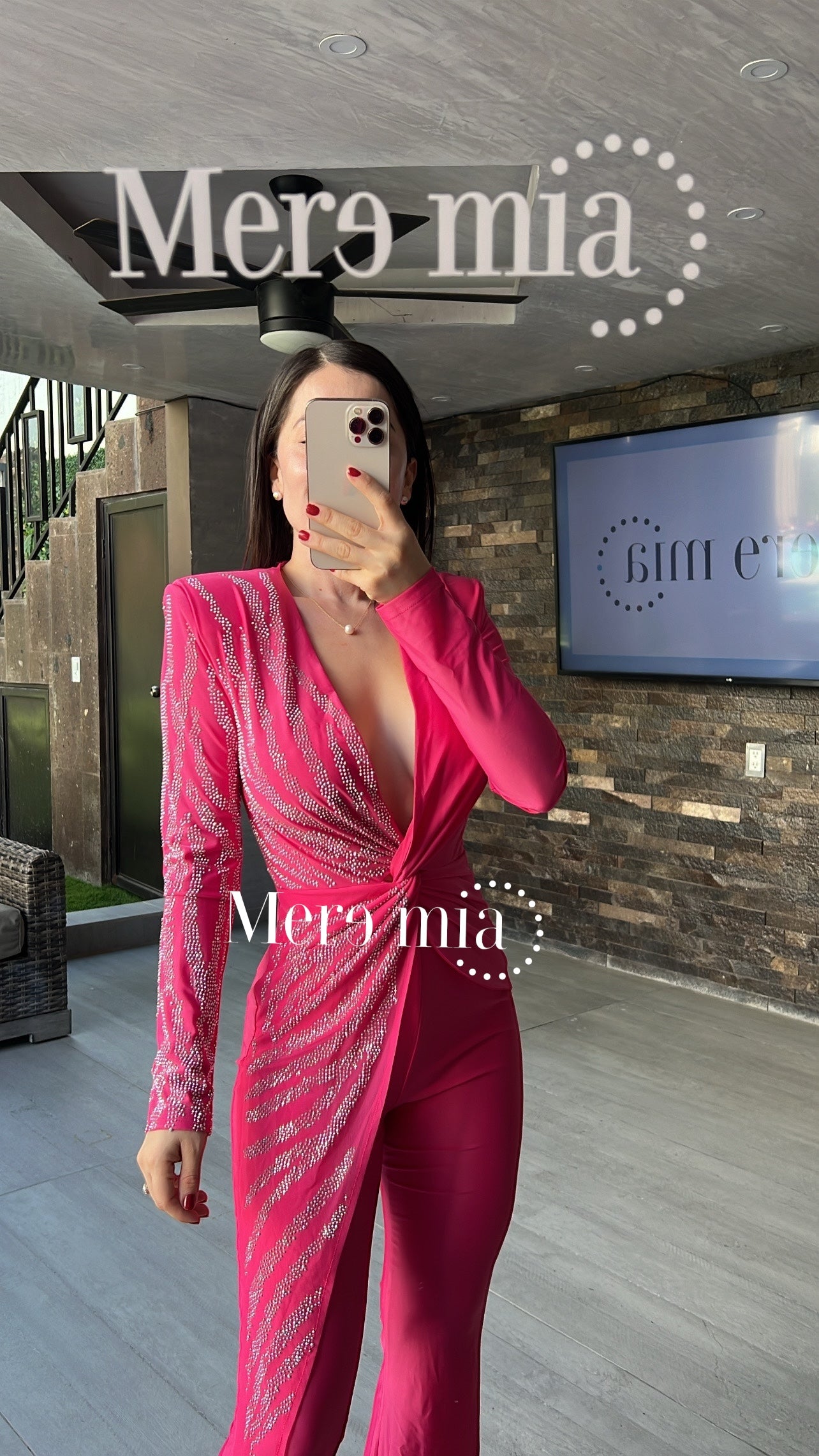 Jumpsuit rosa plata ml