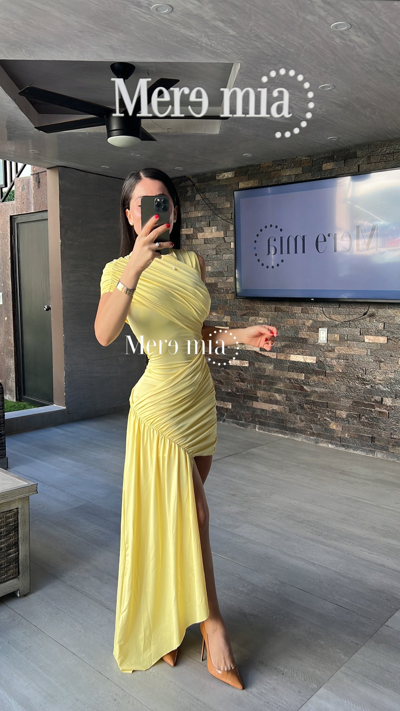 Vestido cruzado estola