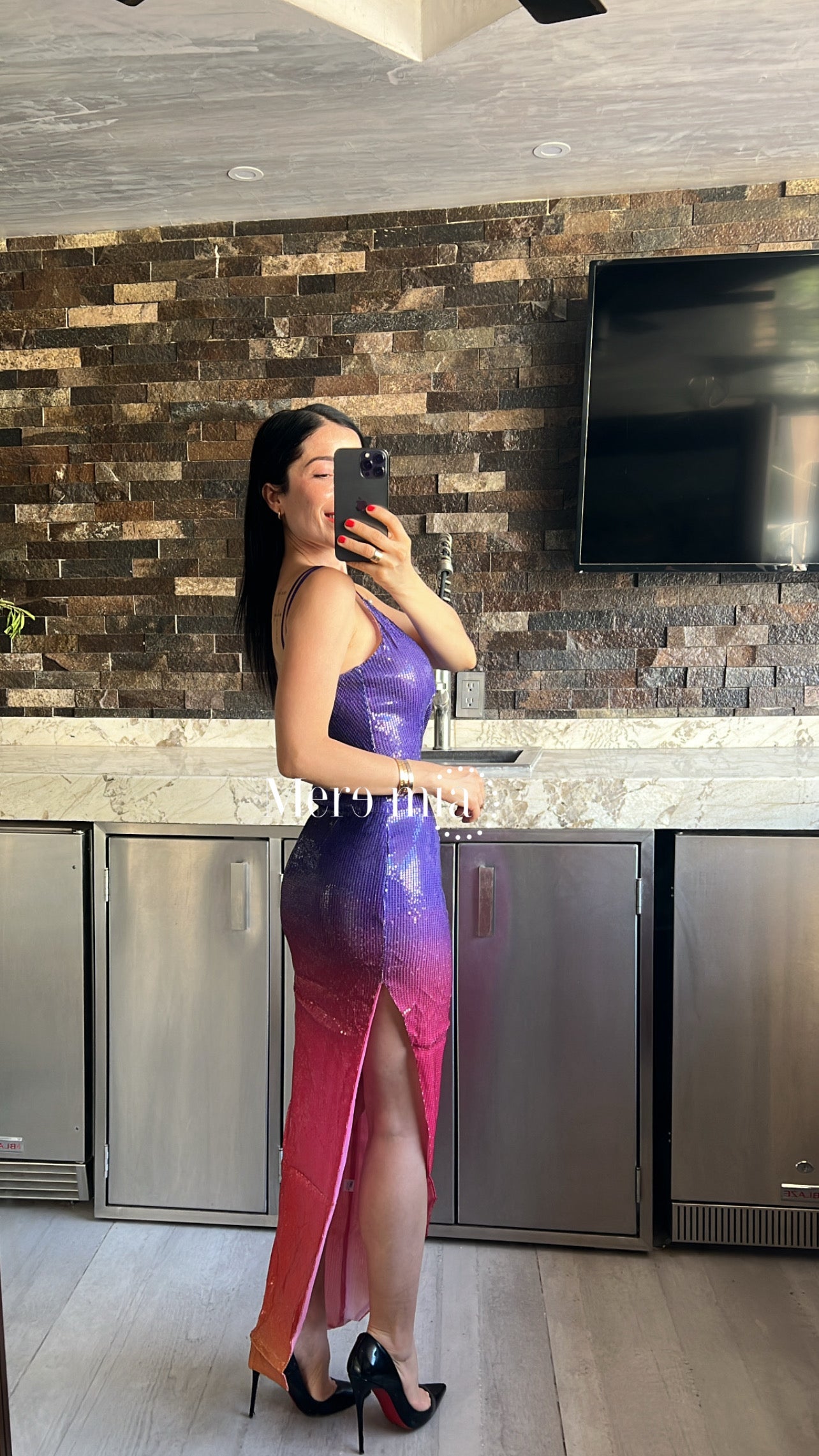 Vestido colores hombro lent