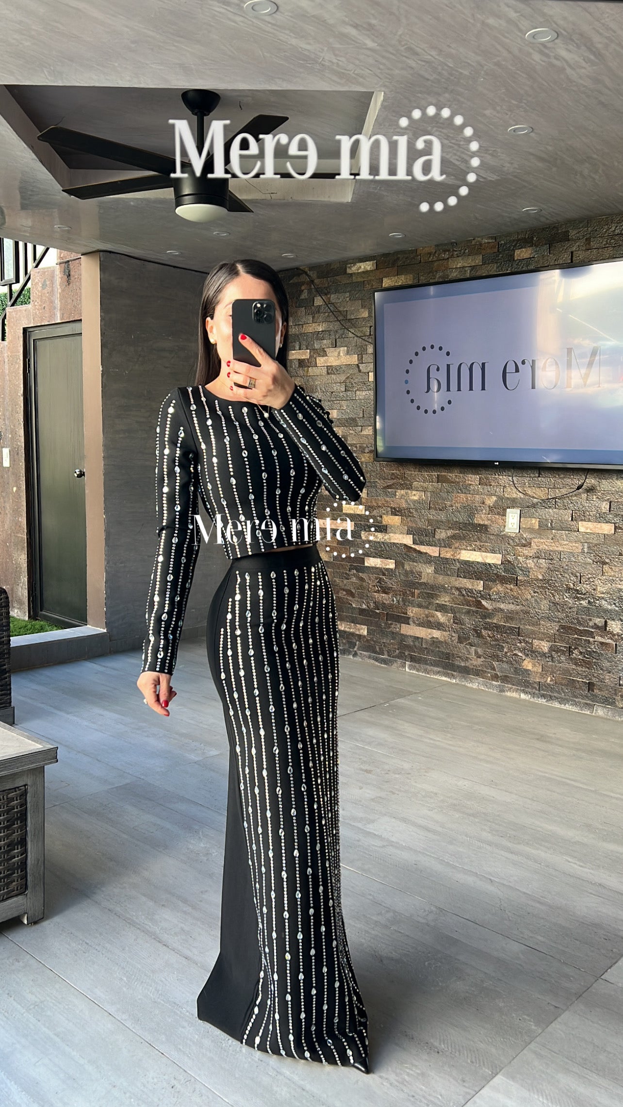 Conjunto negro puntos ml