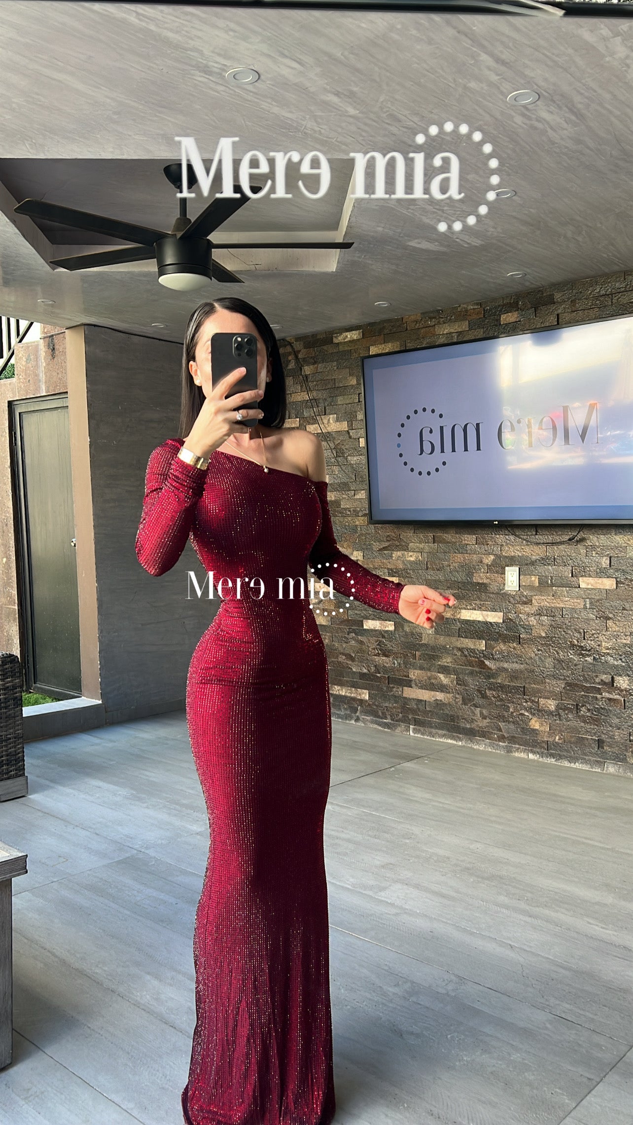 Vestido un hombro puntos suelto