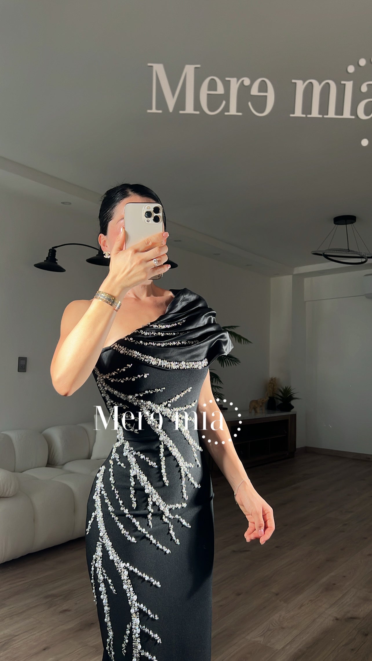 Vestido ramas tul