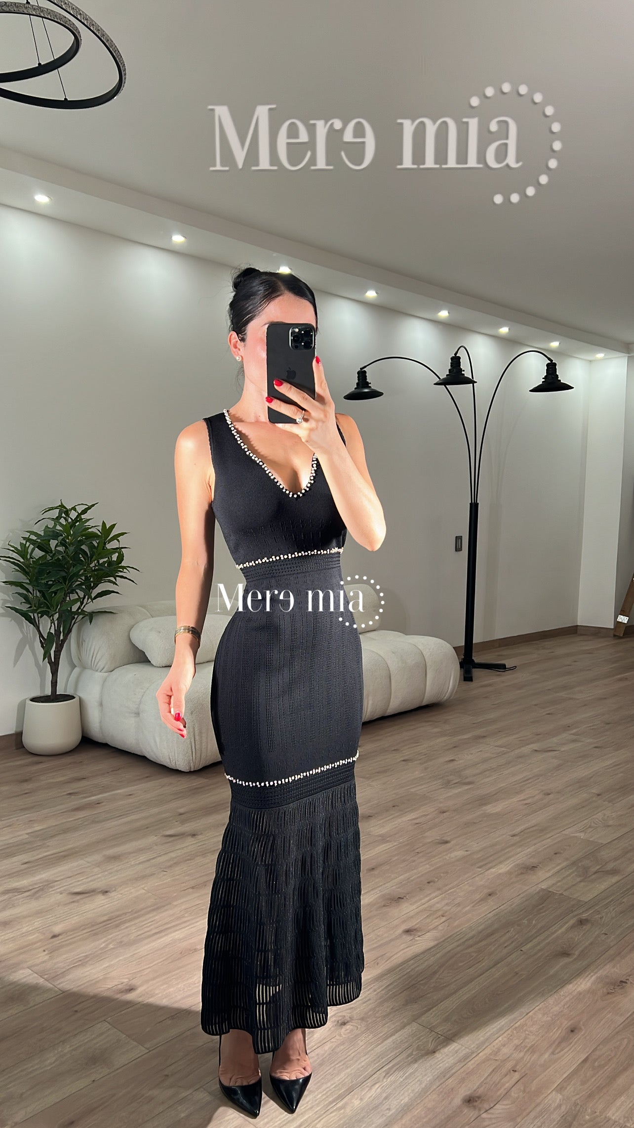 Vestido escote v