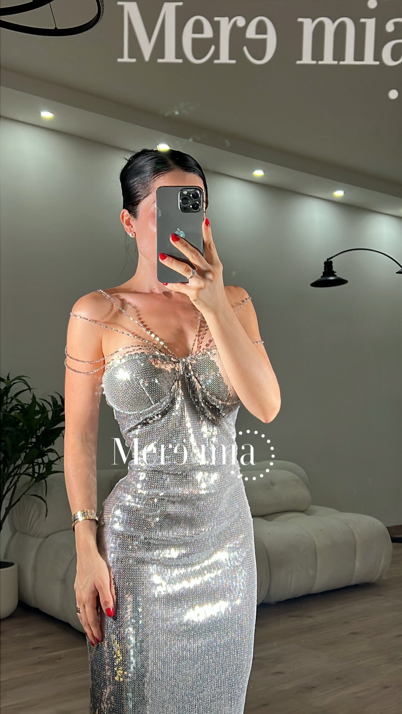Vestido tirantes cadenas