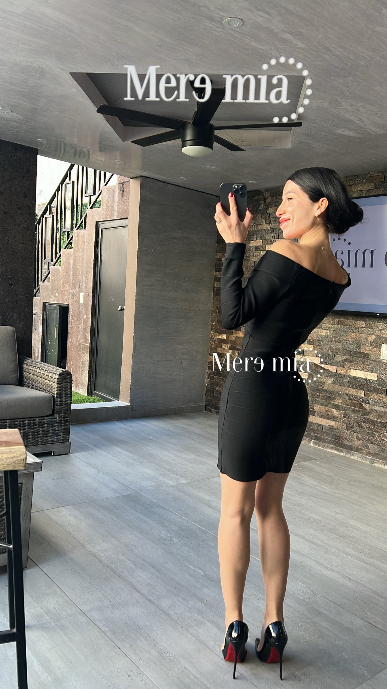 Vestido hombros rayas ml