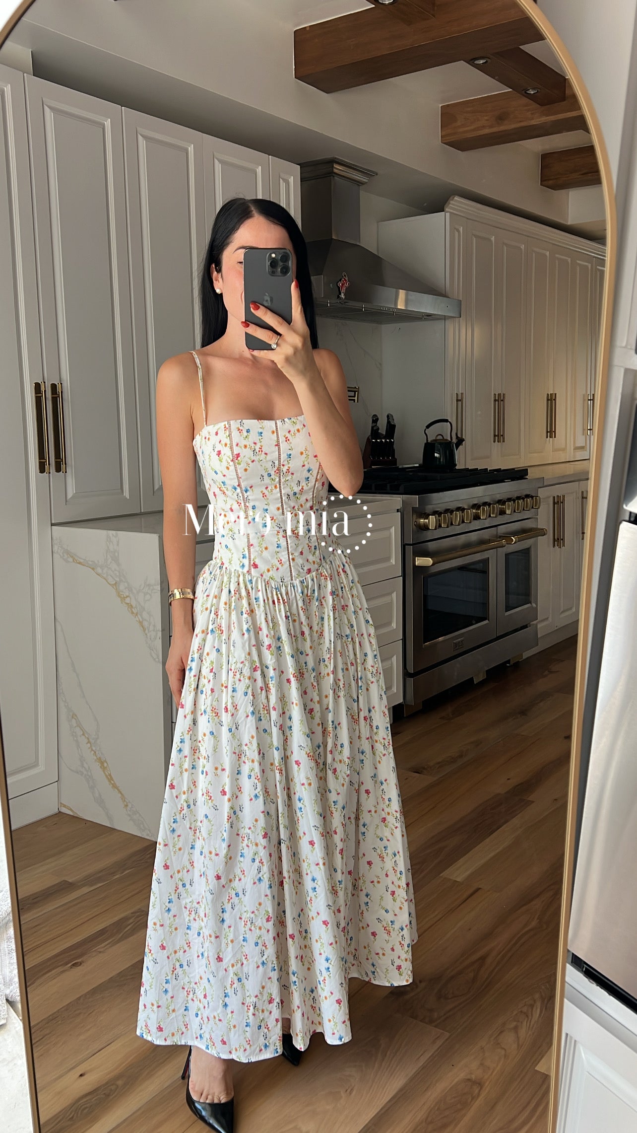 Vestido blanco flores