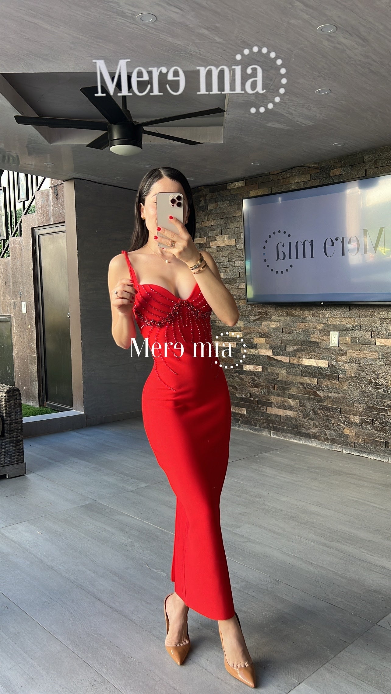 Vestido lent copas