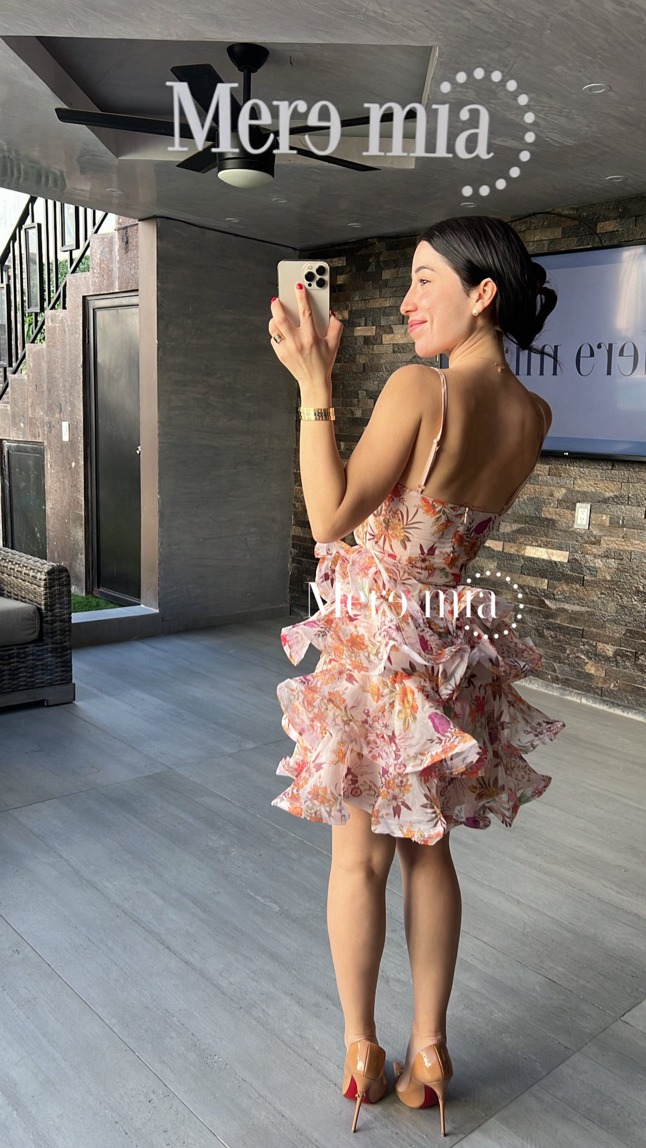 Vestido flores olanes