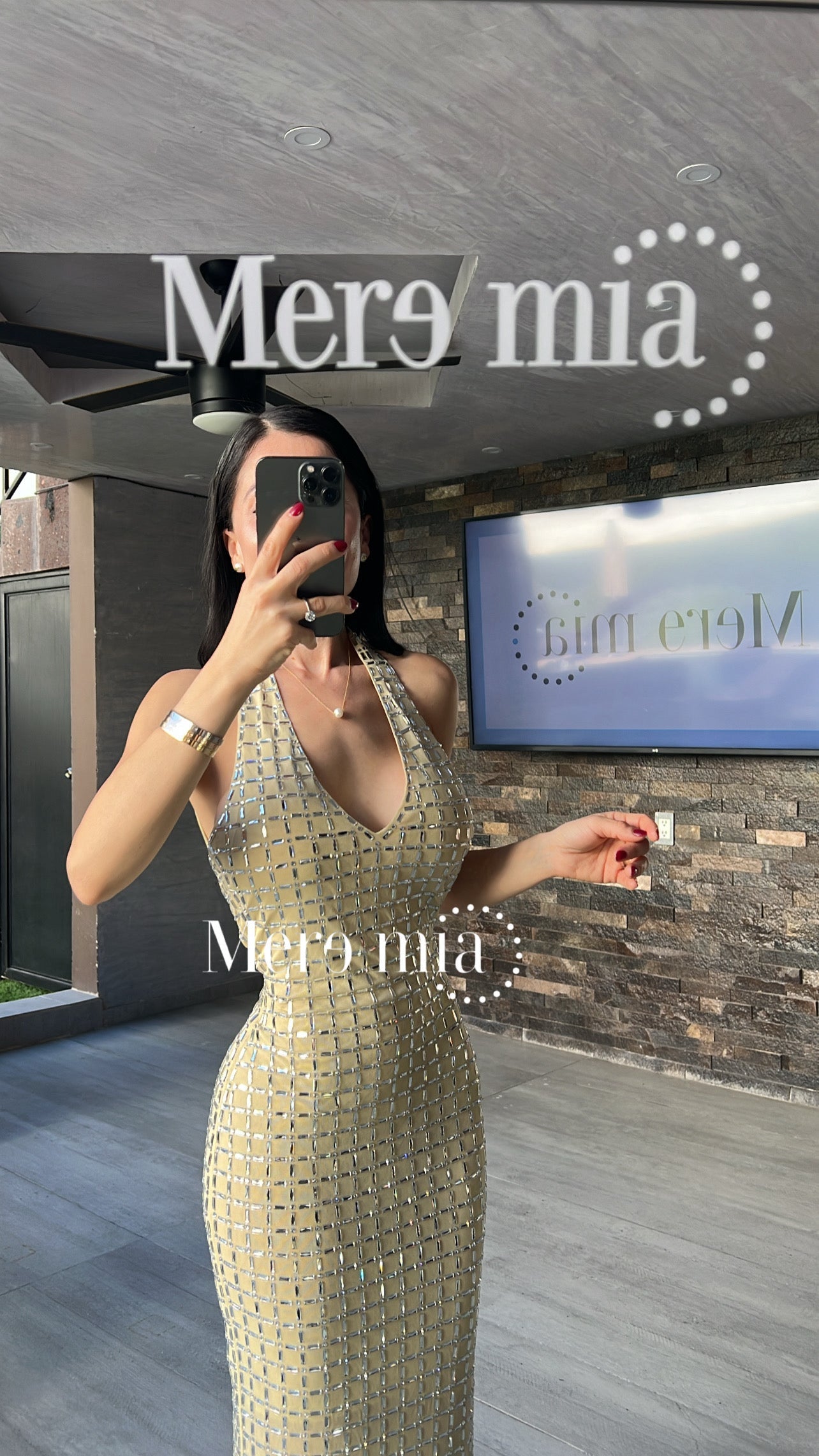 Vestido apl espalda v