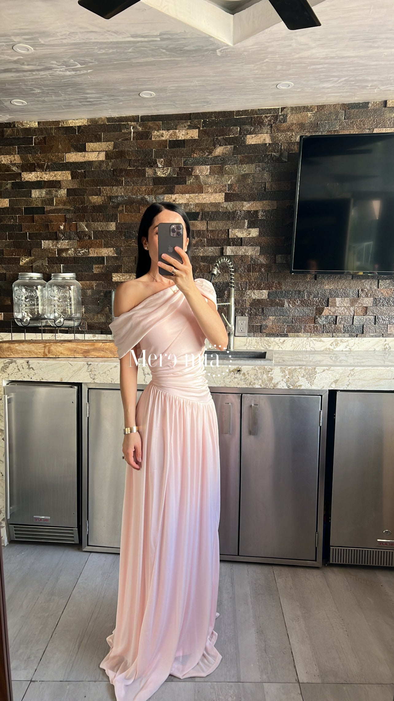 Vestido olan plisado str