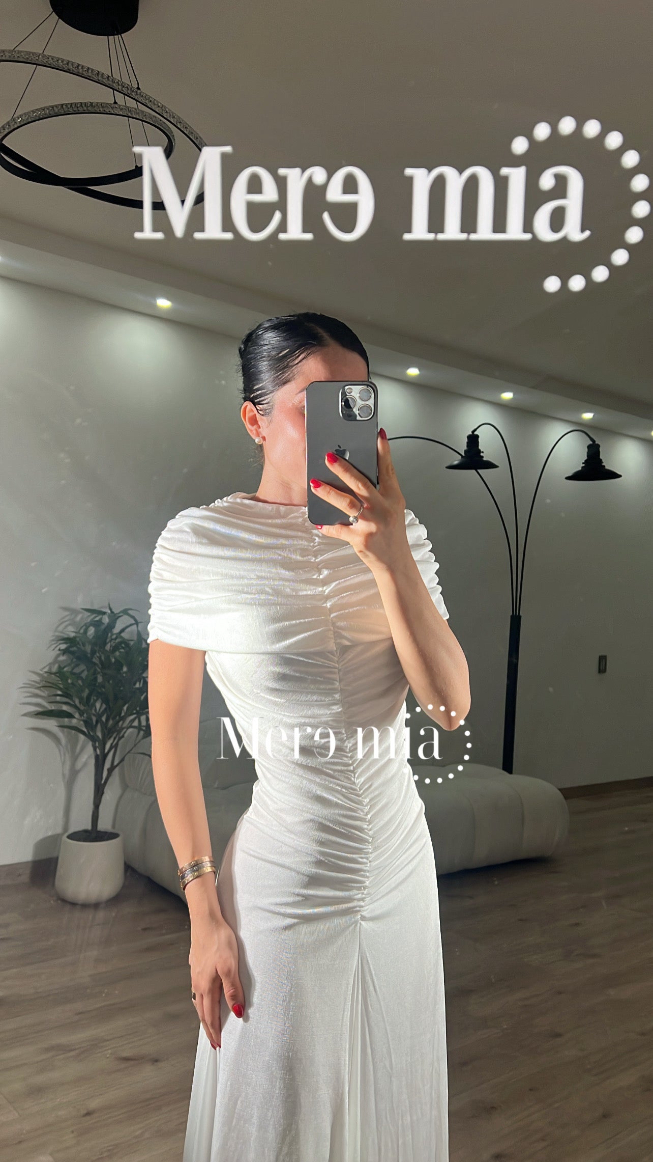 Vestido chal plisado cuello