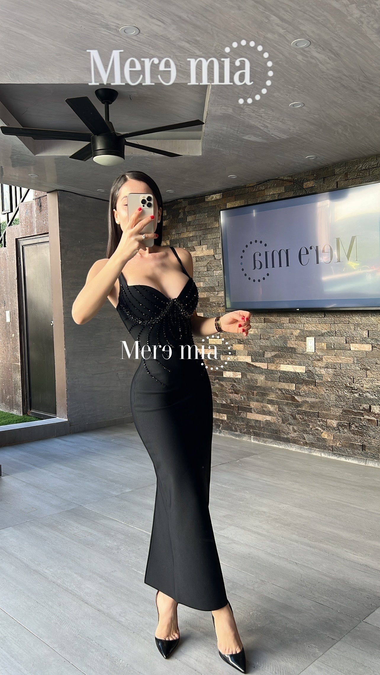 Vestido lent copas