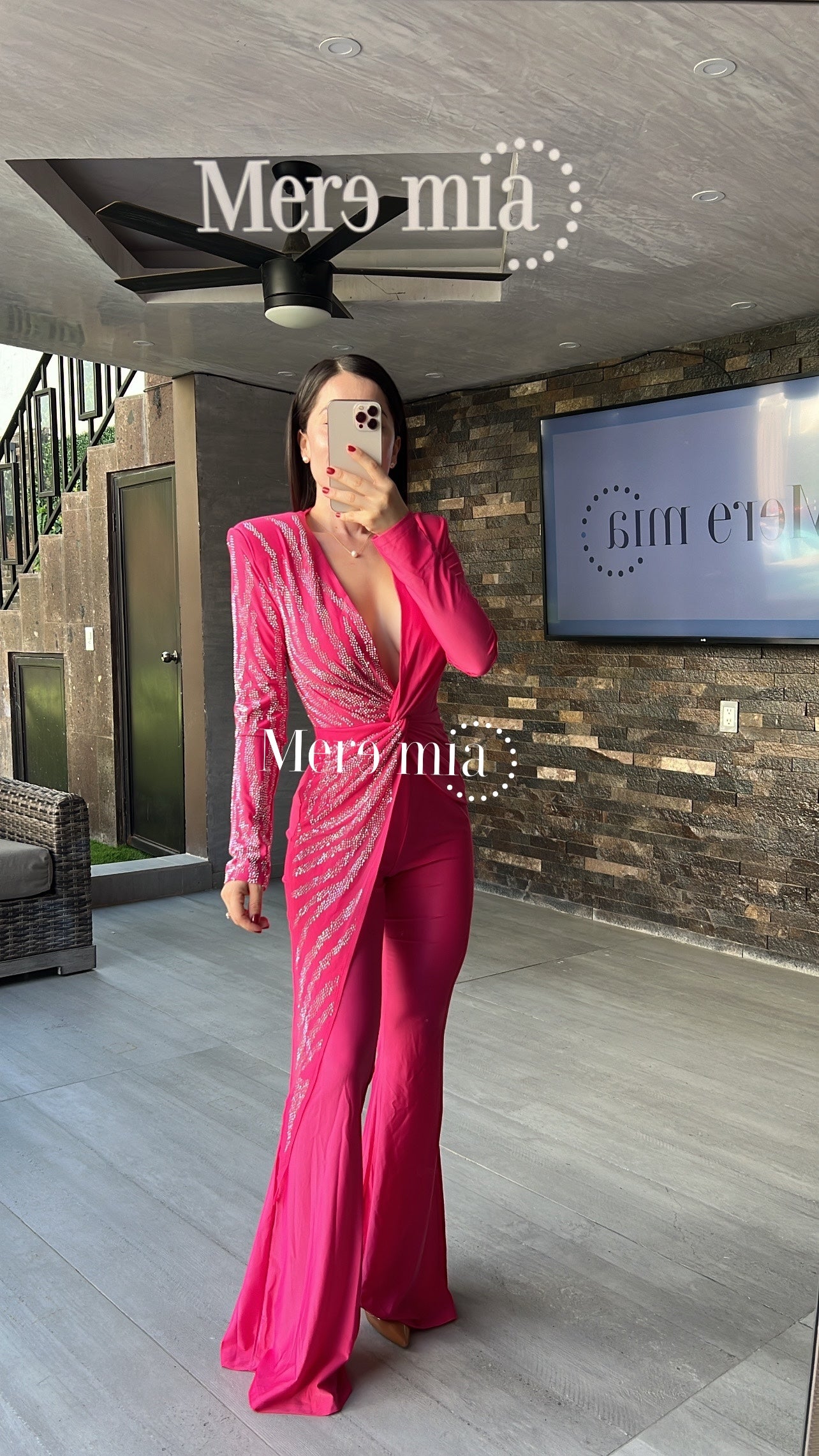 Jumpsuit rosa plata ml