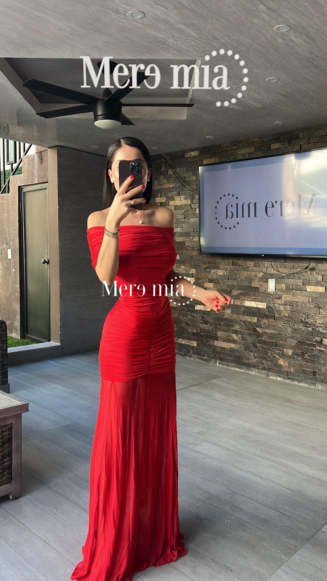 Vestido plisado hom
