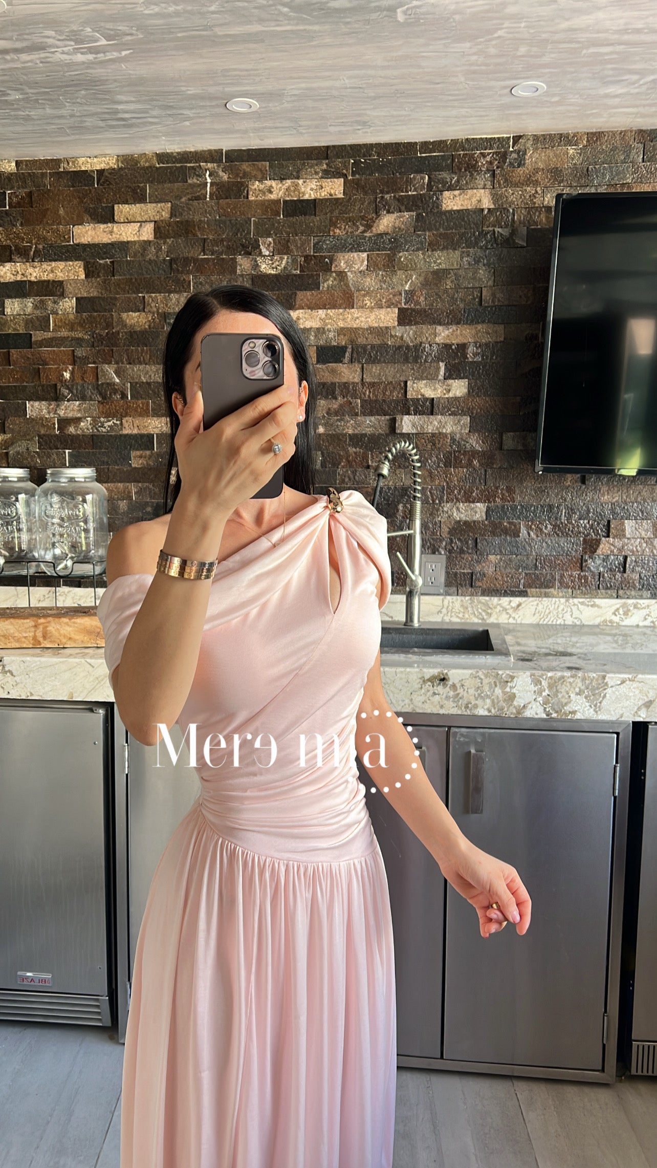 Vestido olan plisado str