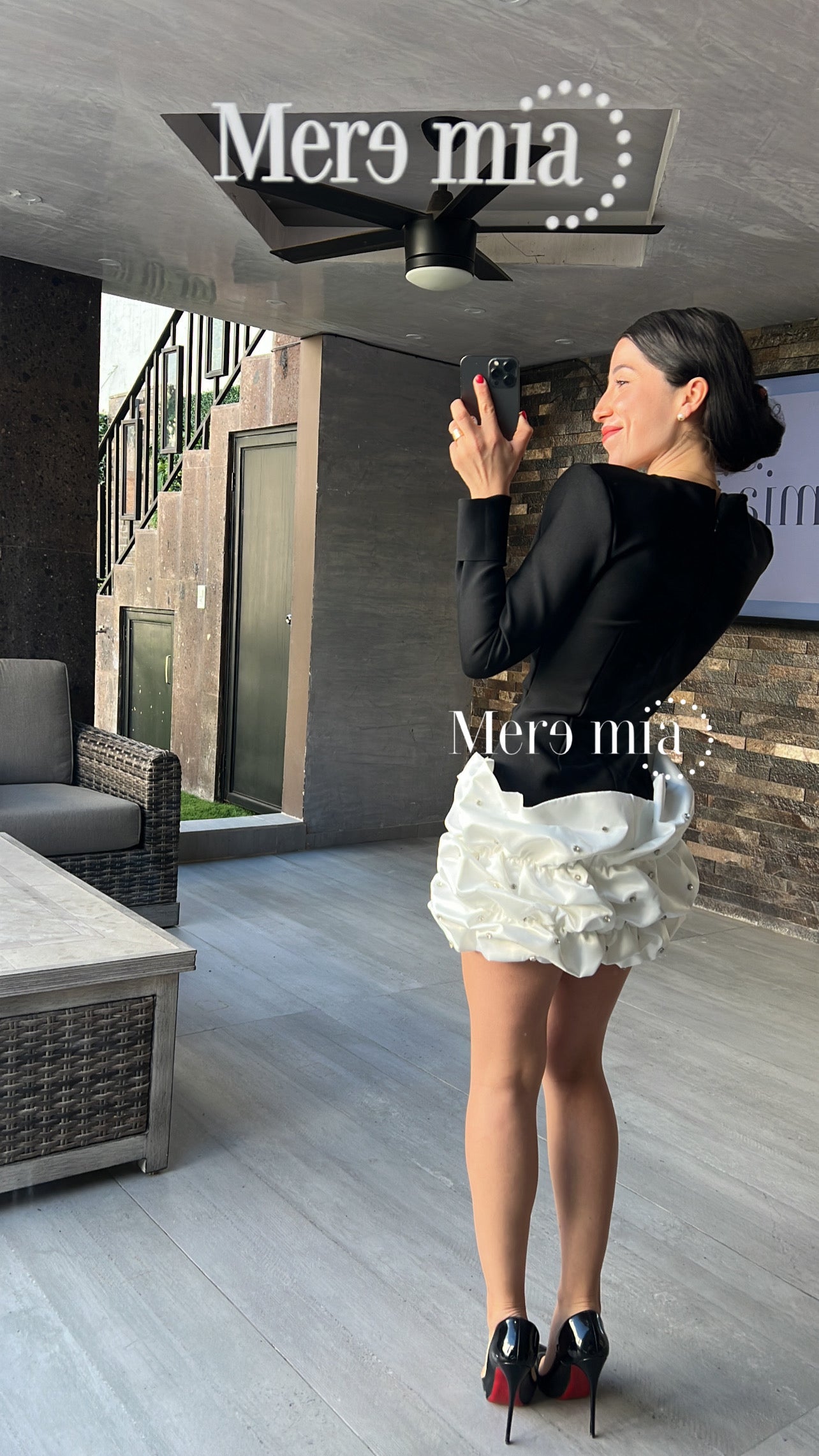 Vestido negro corr