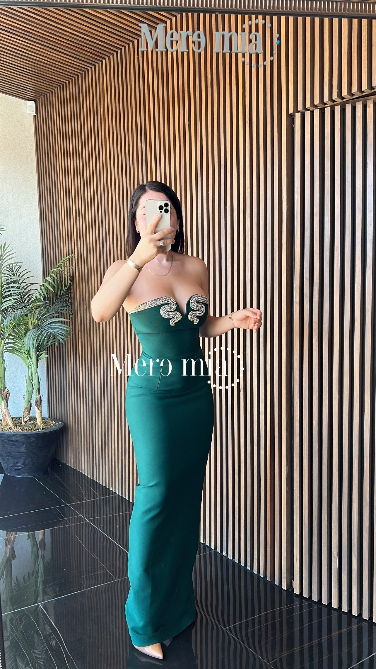 Vestido verde vib strapp