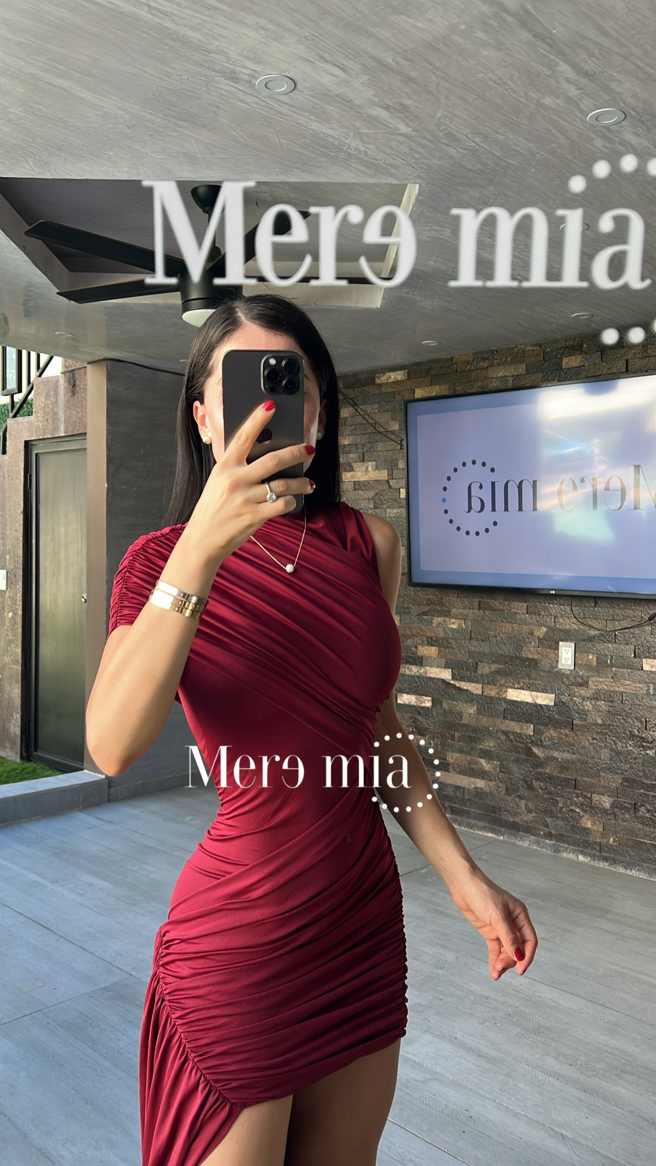 Vestido cruzado estola