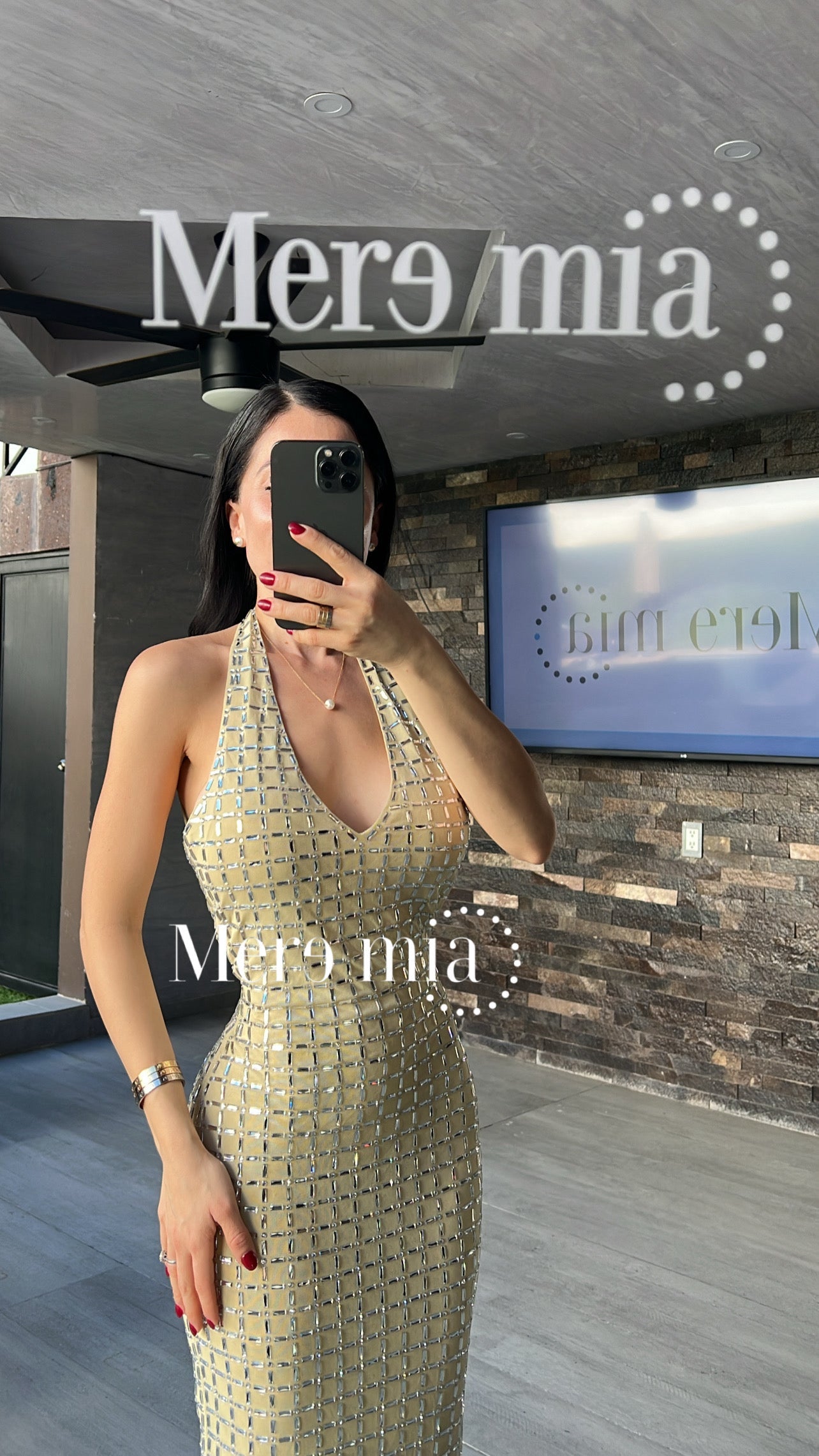 Vestido apl espalda v