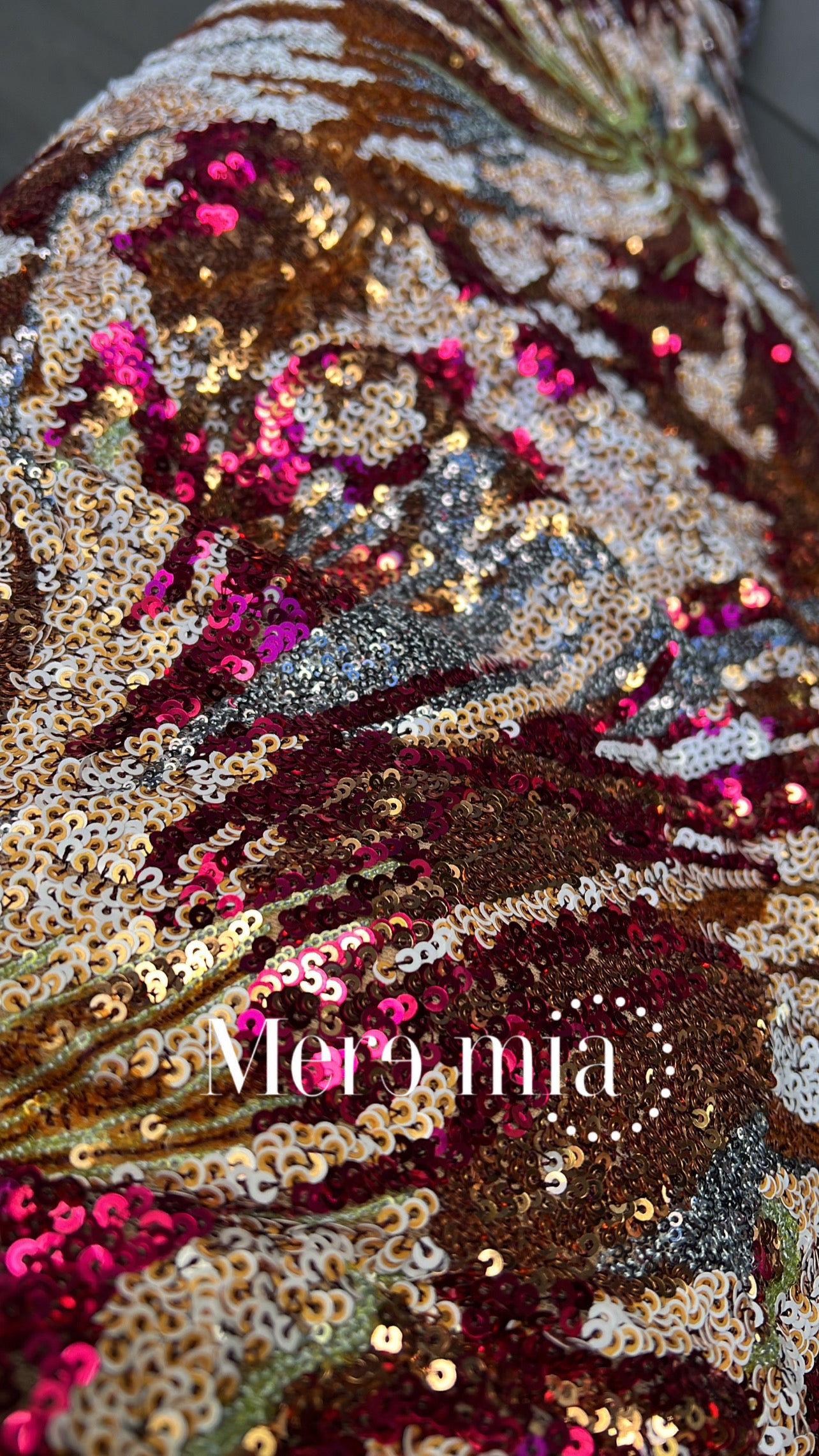 Vestido ramas lent tinto