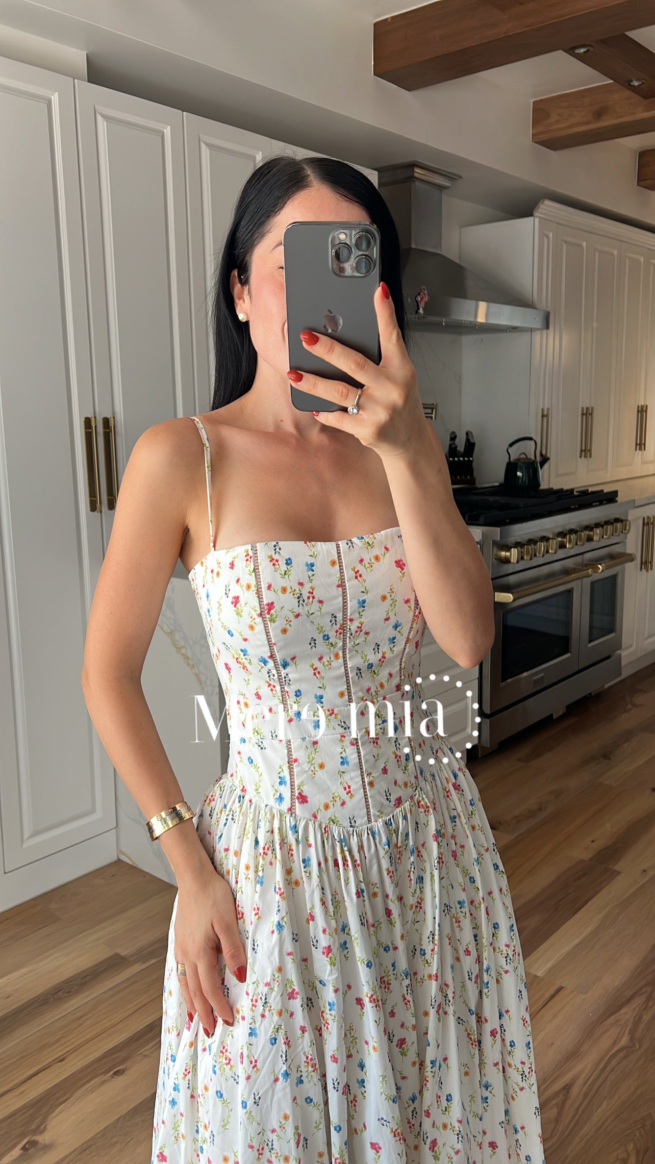 Vestido blanco flores
