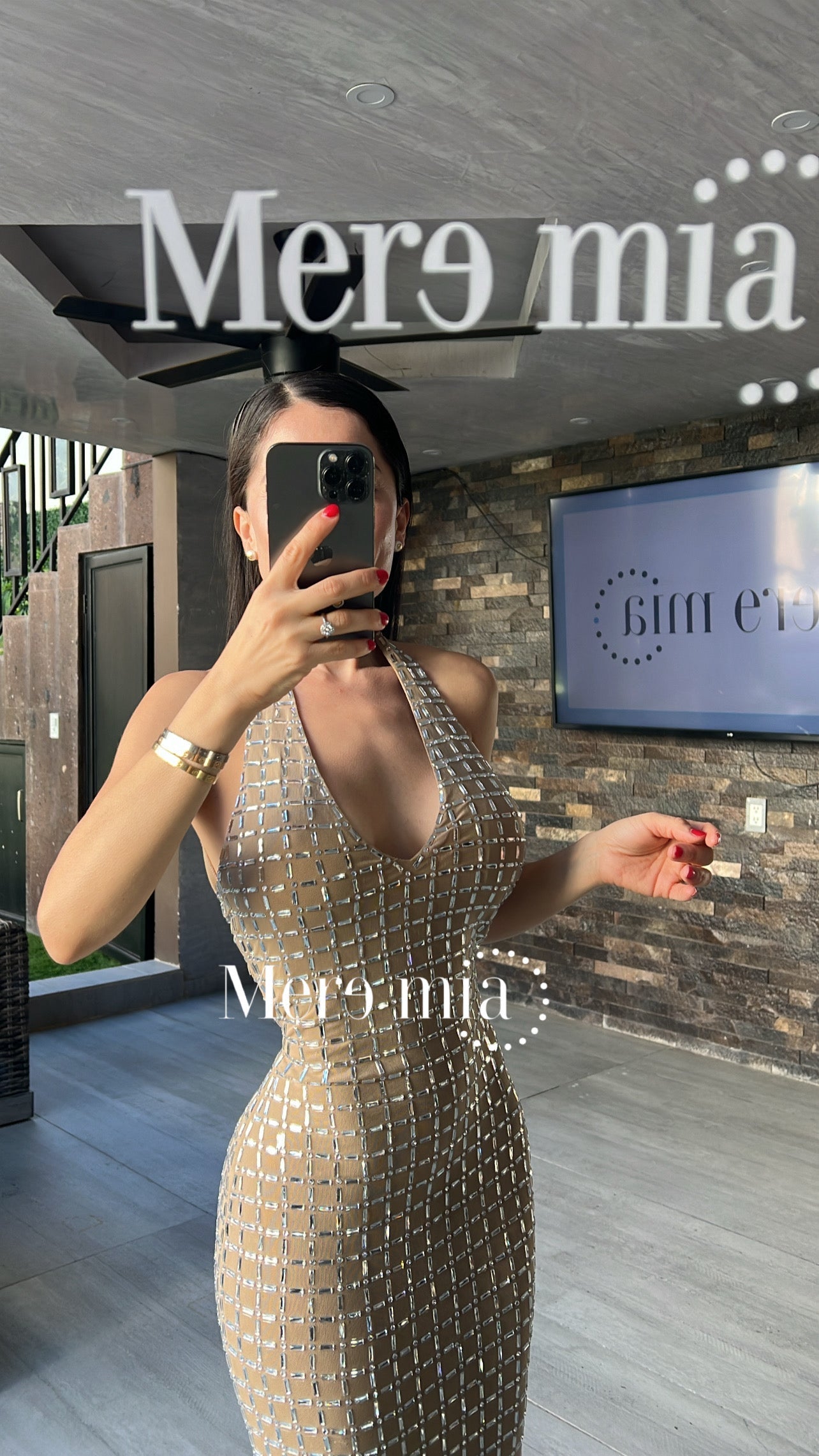 Vestido apl espalda v