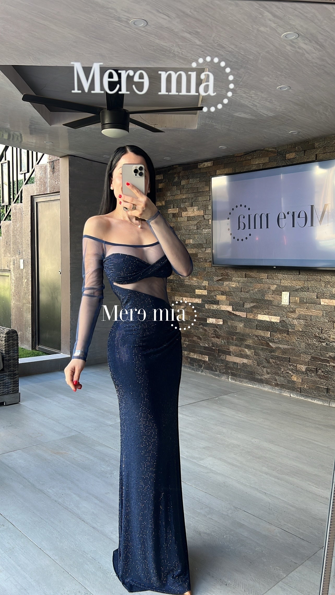 Vestido puntos ml malla