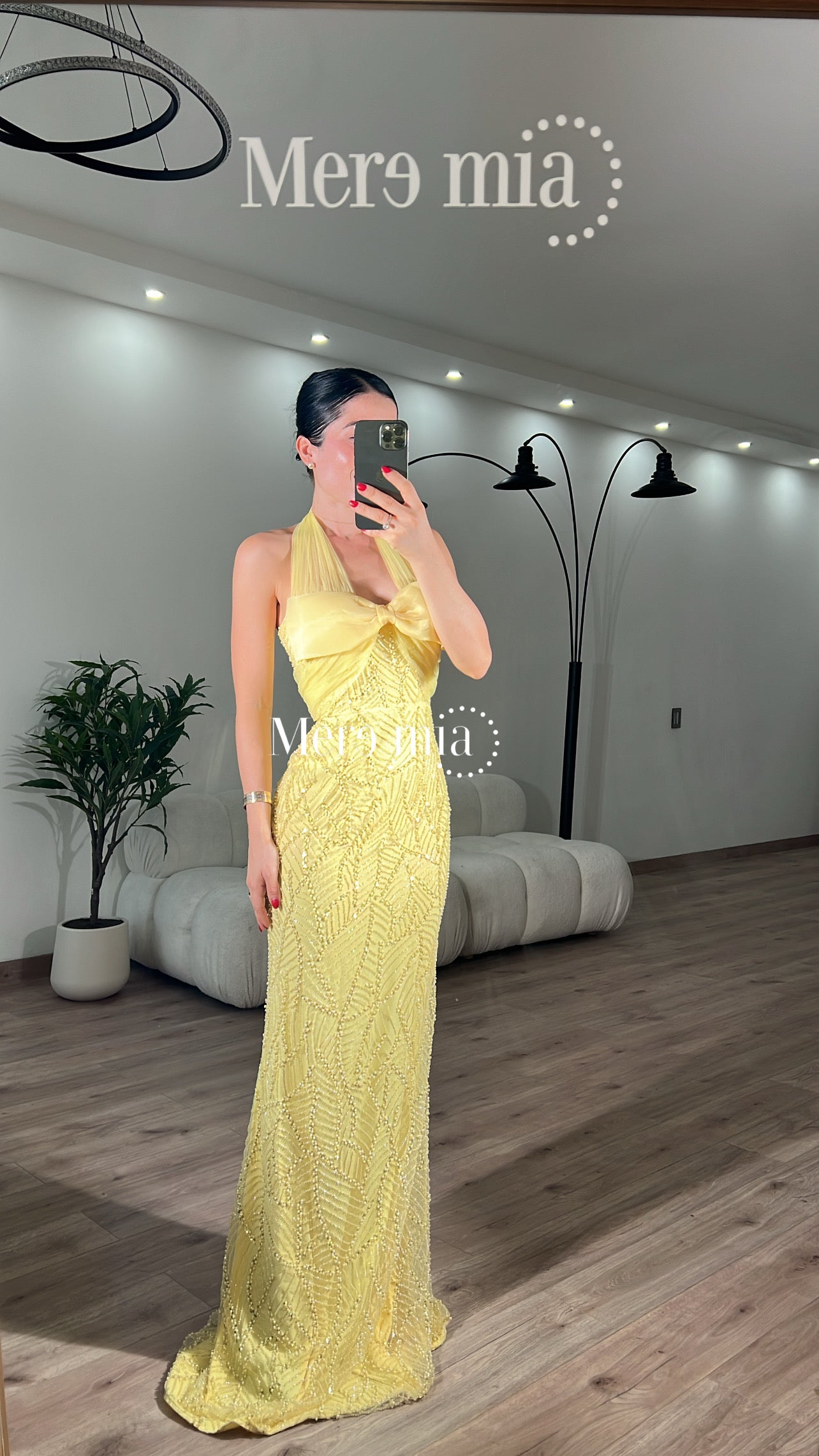 Vestido moño halter