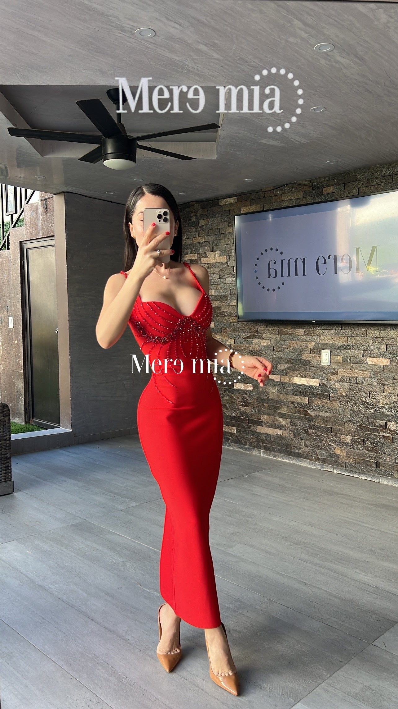 Vestido lent copas