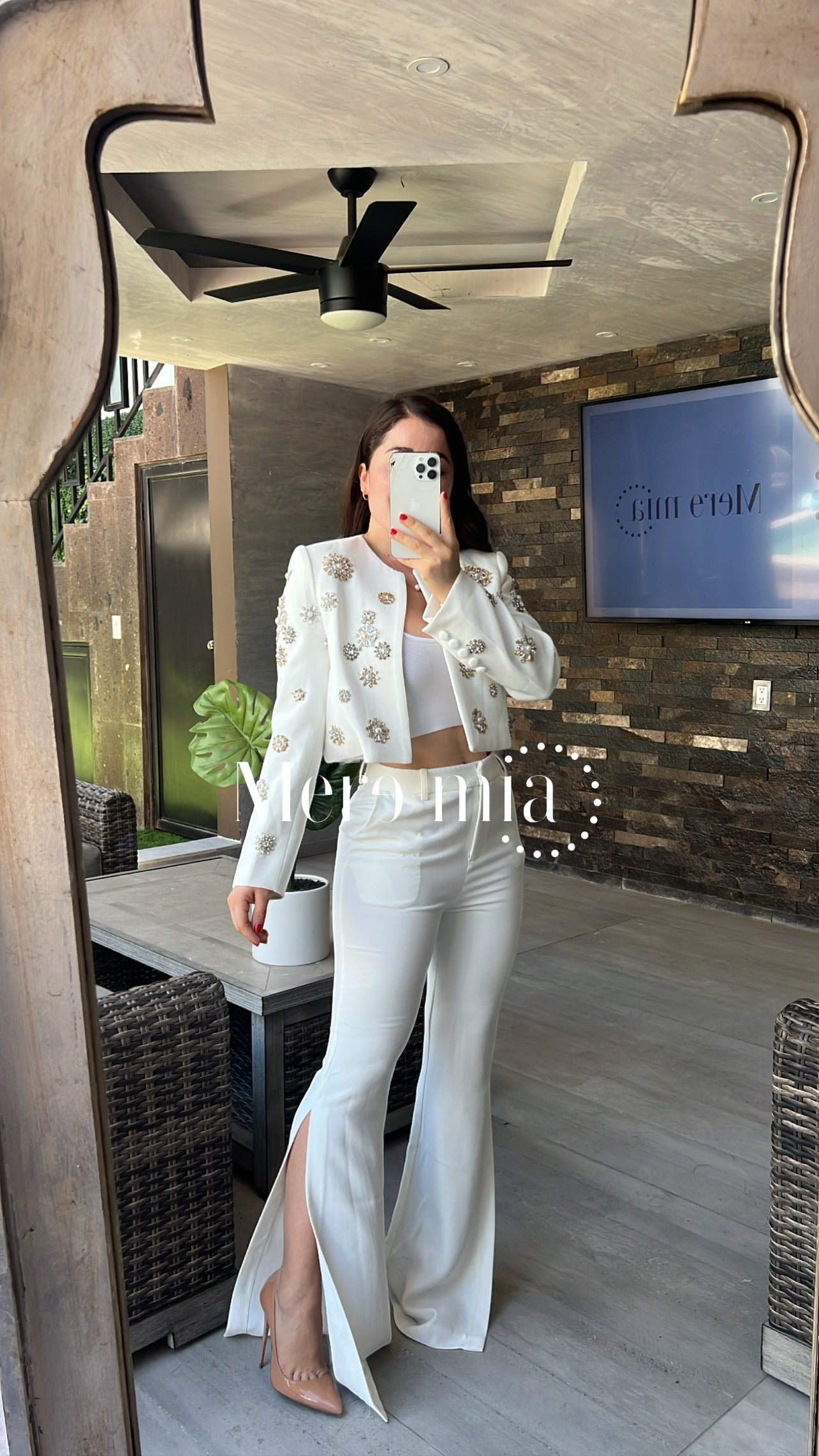 Conjunto blanco blazer