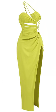 Vestido verde limon playero