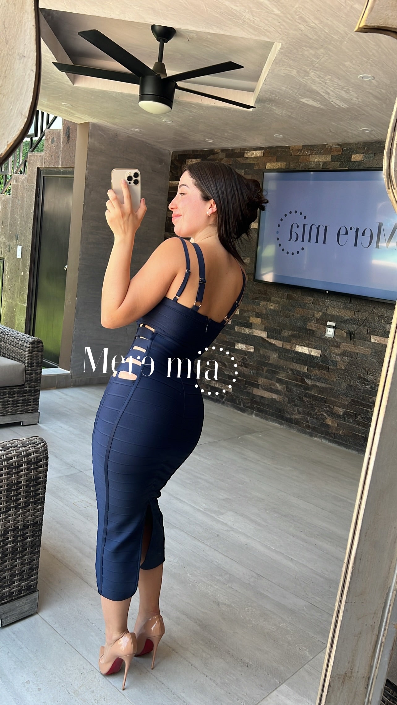 Vestido azul marino