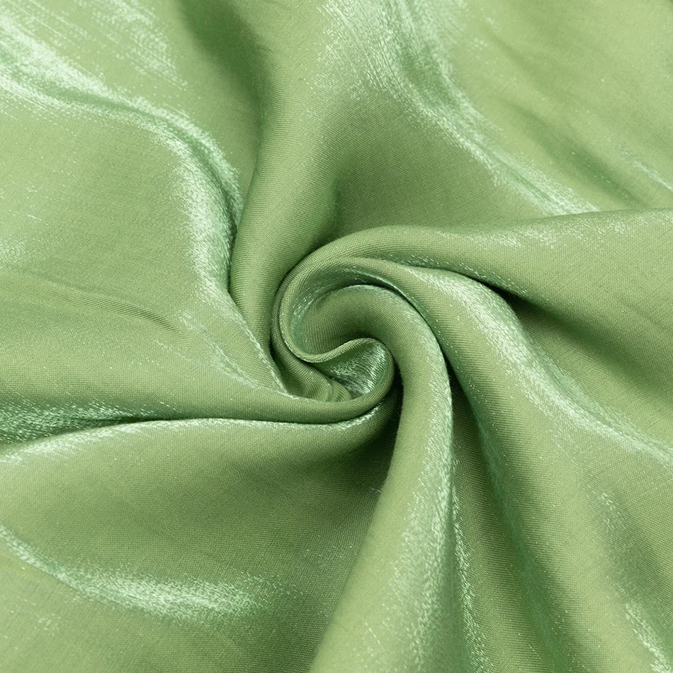 Vestido saten verde