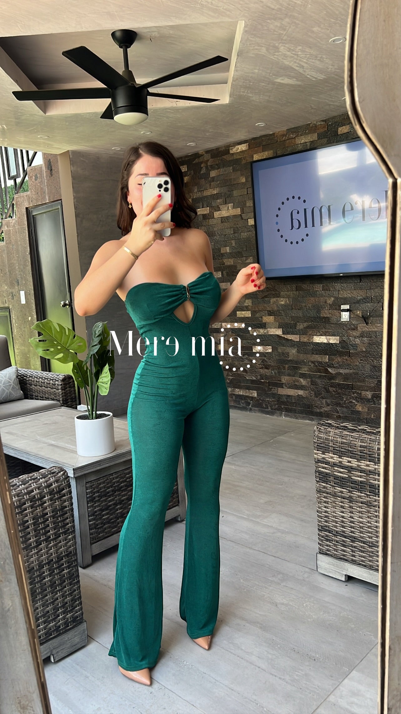 Jumpsuit strapples verde