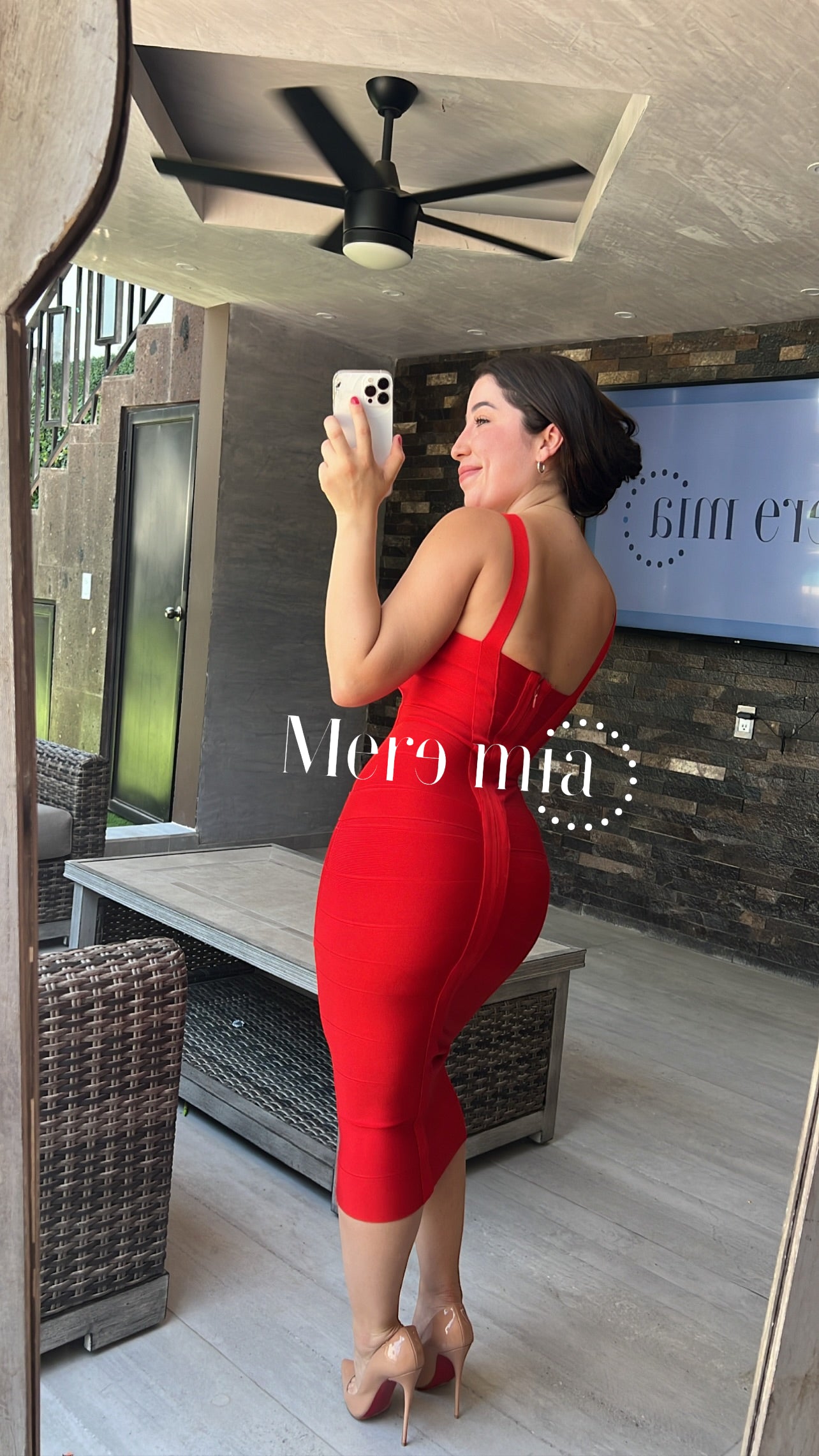 Vestido rojo tirantes