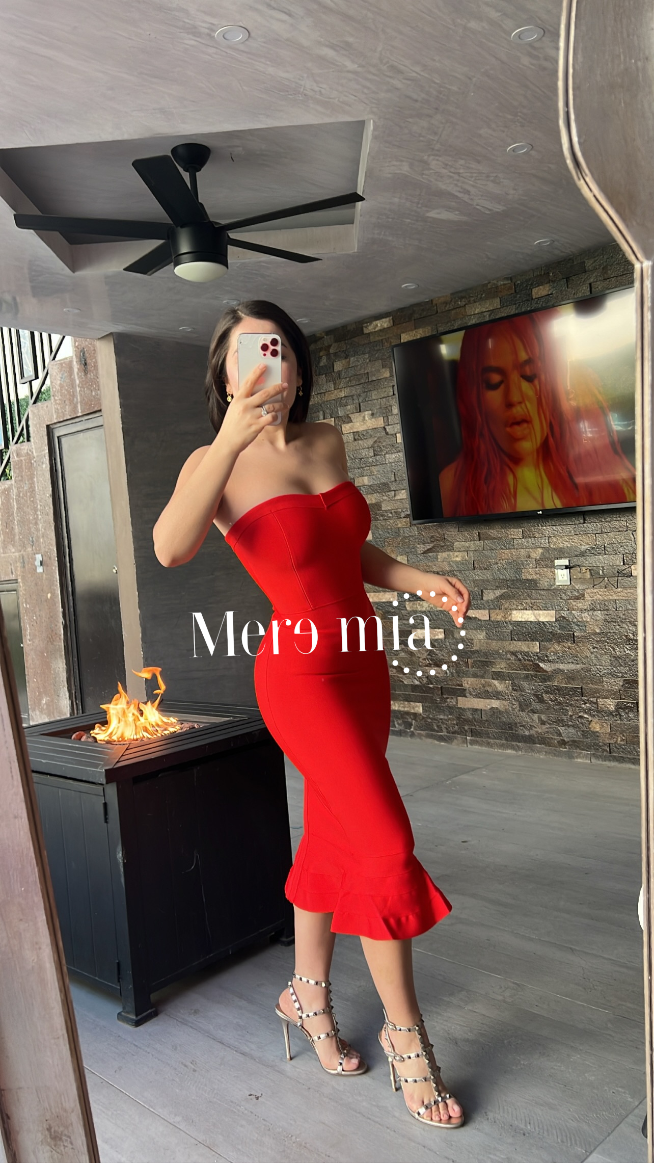 Vestido rojo Olán strapless – Meremiamx