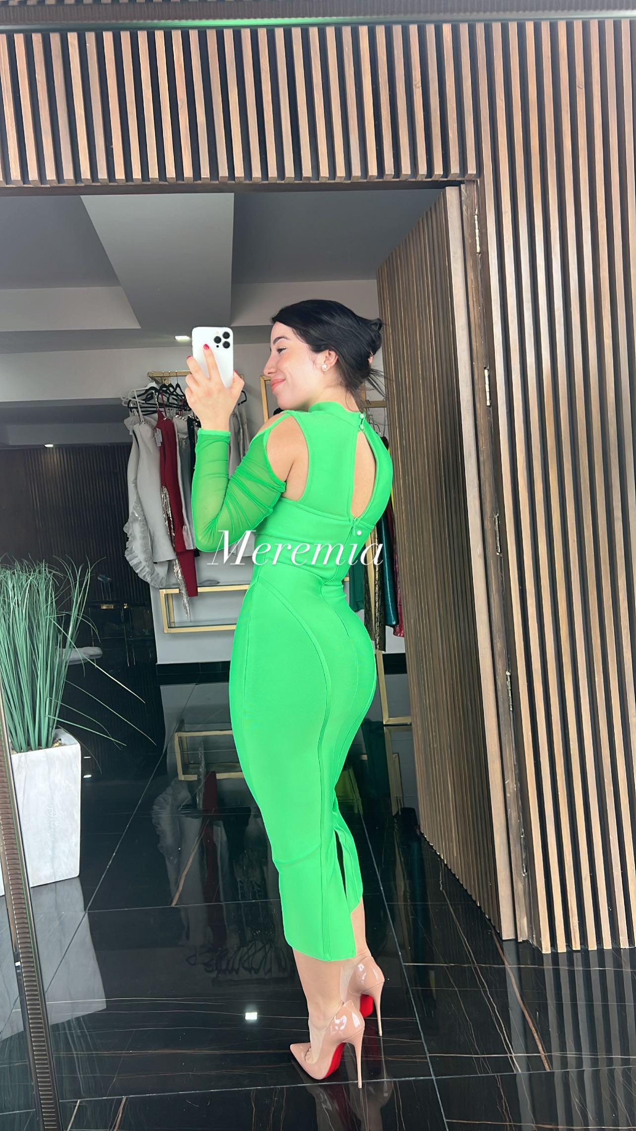 Vestido verde midi