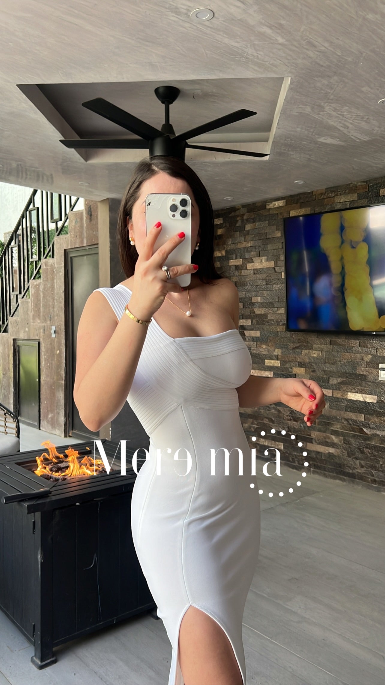 Vestido blanco de un hombro – Meremiamx