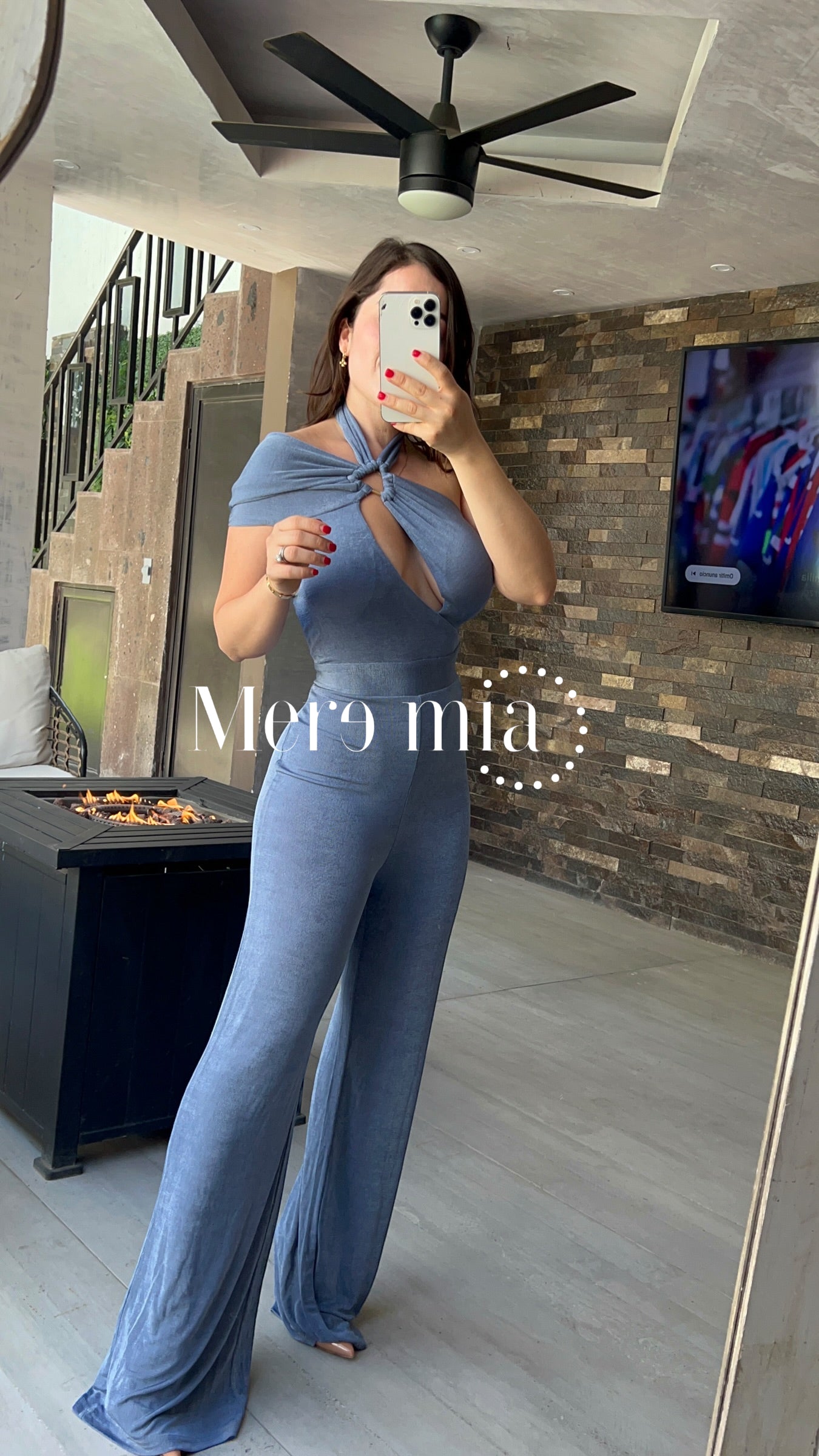 Jumpsuit azul stretch