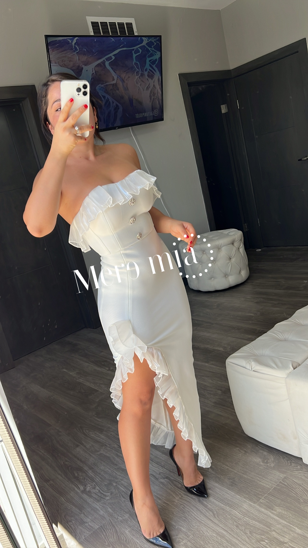 Vestido blanco de un hombro – Meremiamx