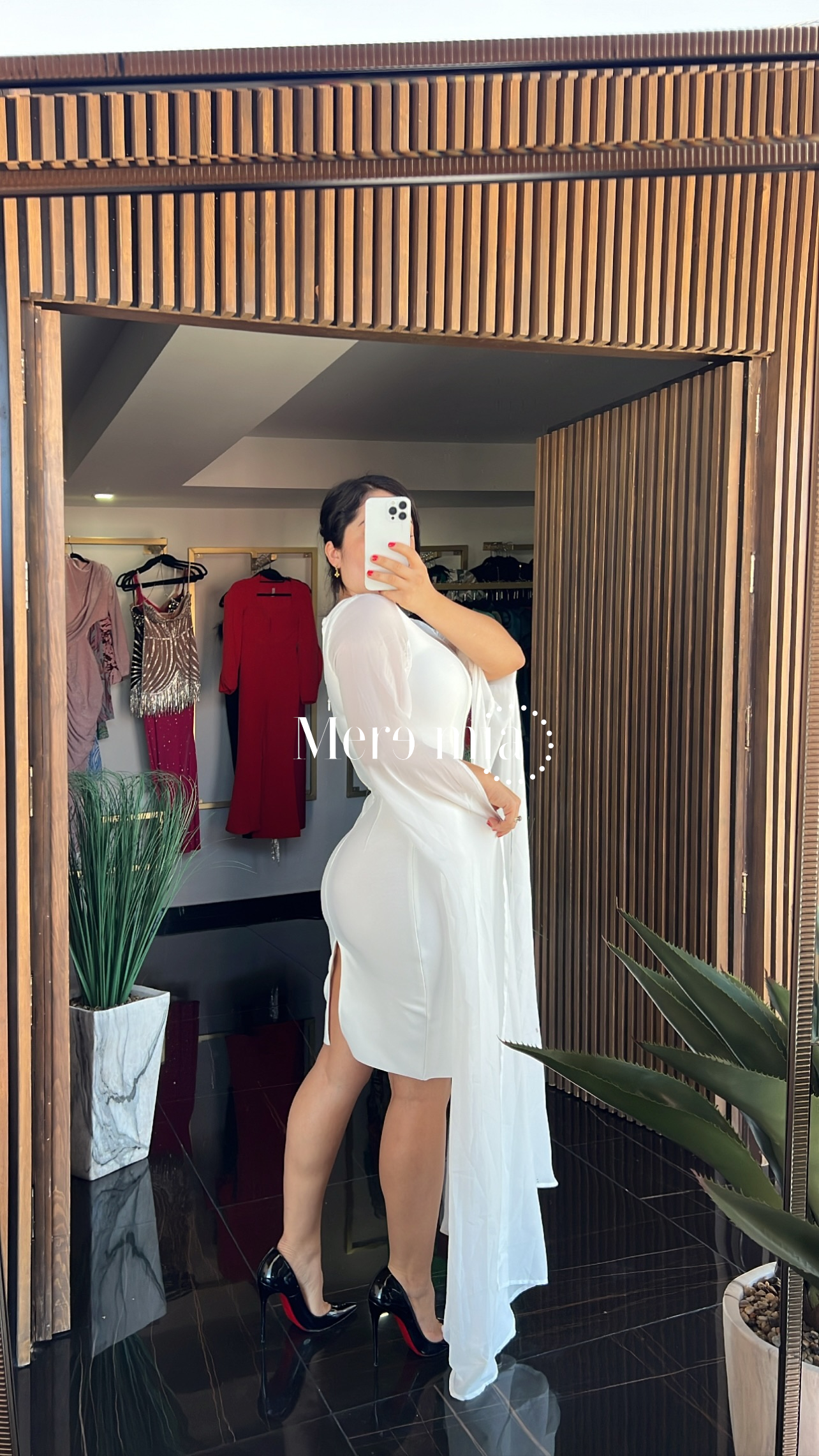 Vestido blanco mangas