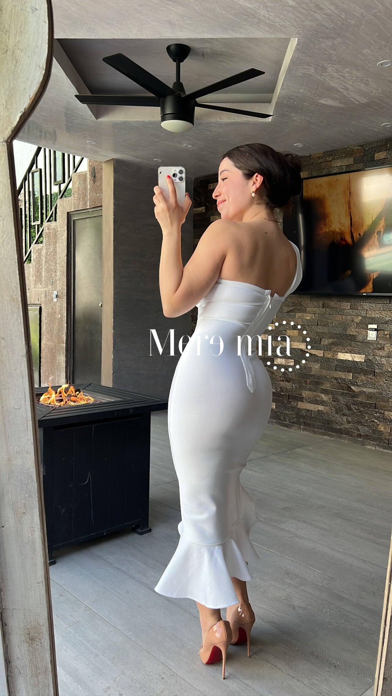 Vestido blanco de un hombro – Meremiamx